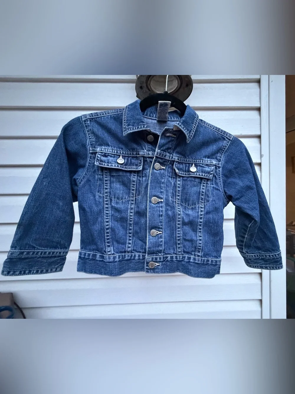 Vintage 2000 Gymboree Girls Denim Jean Jacket Size 4 Y2K